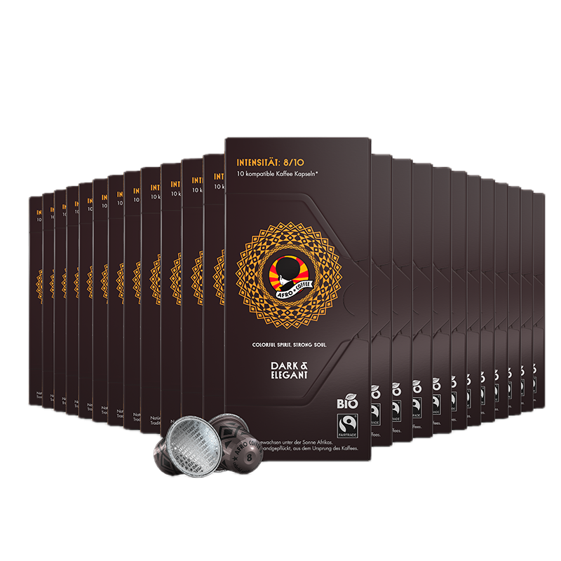 240 Bio Kaffeekapseln Dark & Elegant,  AT-BIO-902