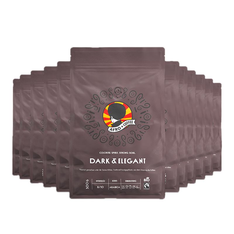 12x 500g Bio Kaffeebohnen Dark & Elegant, AT-BIO-902