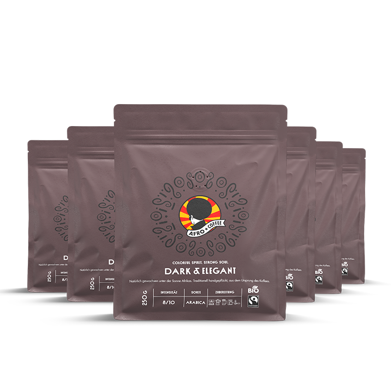 250g Bio Kaffee Dark & Elegant im 6er Set, AT-BIO-902
