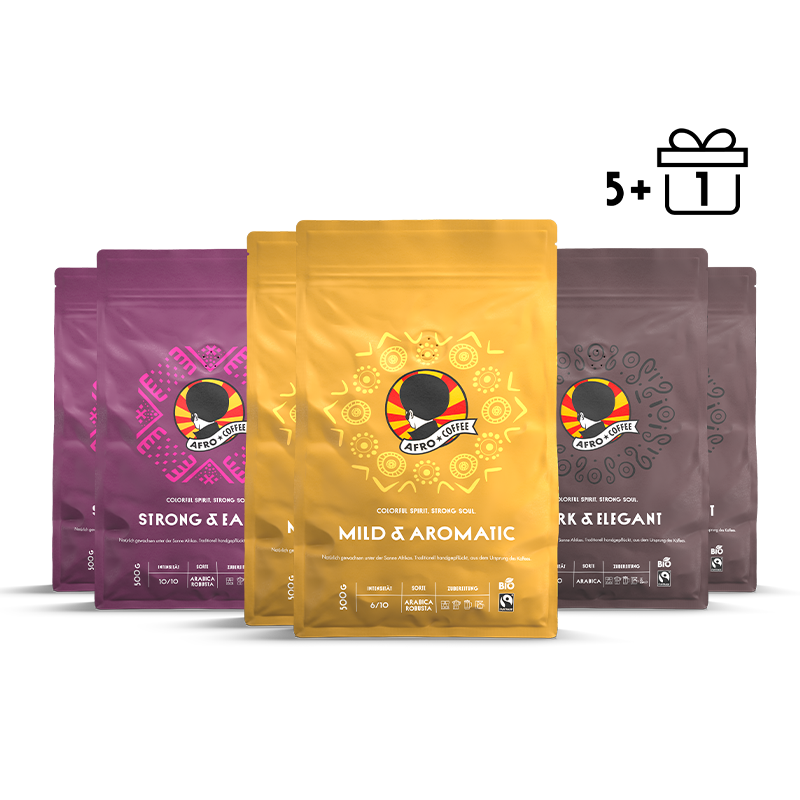 5+1 Mixed SET Afro Coffee 500g