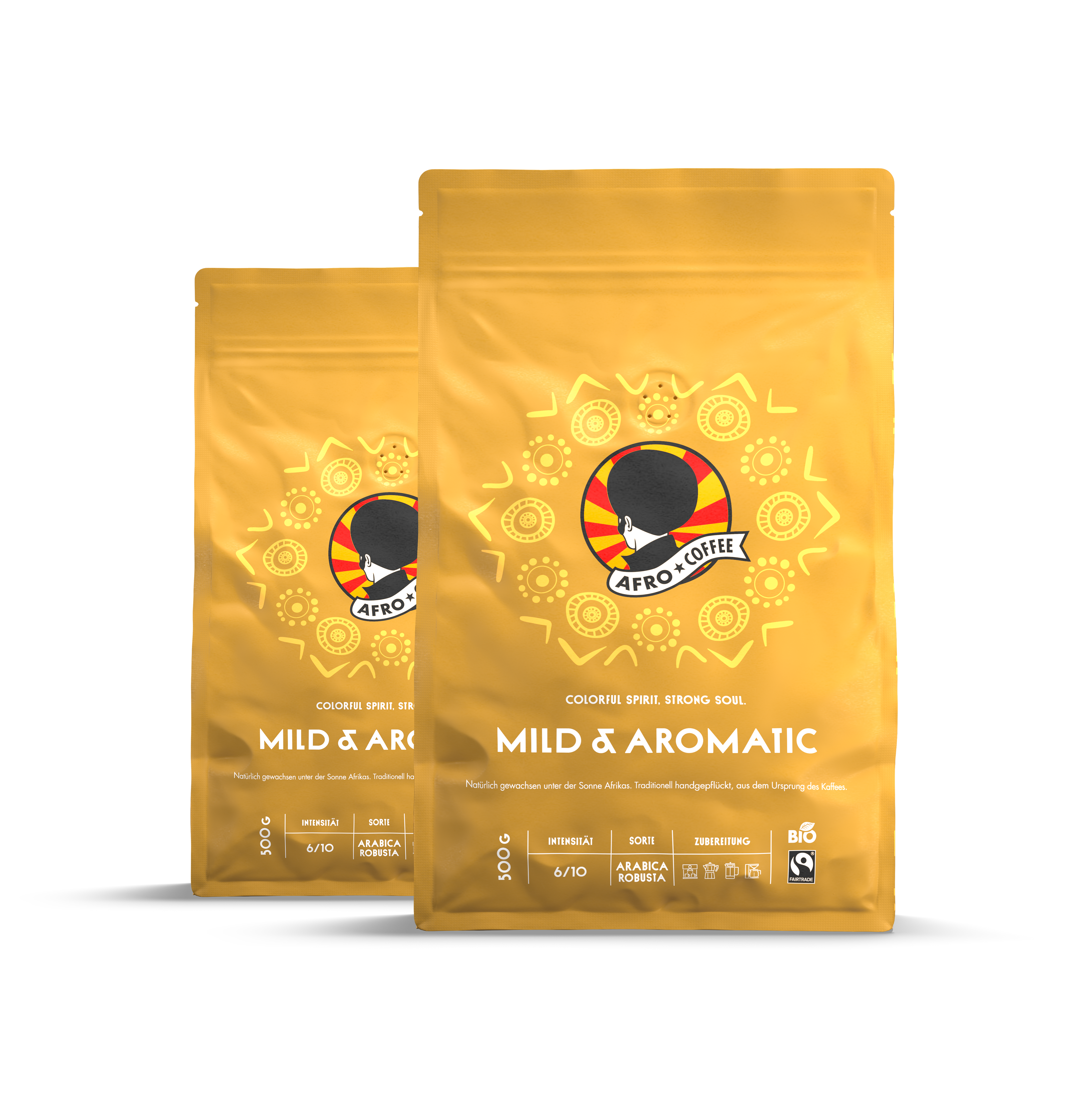 500g Bio Kaffeebohnen Mild & Aromatic im Set