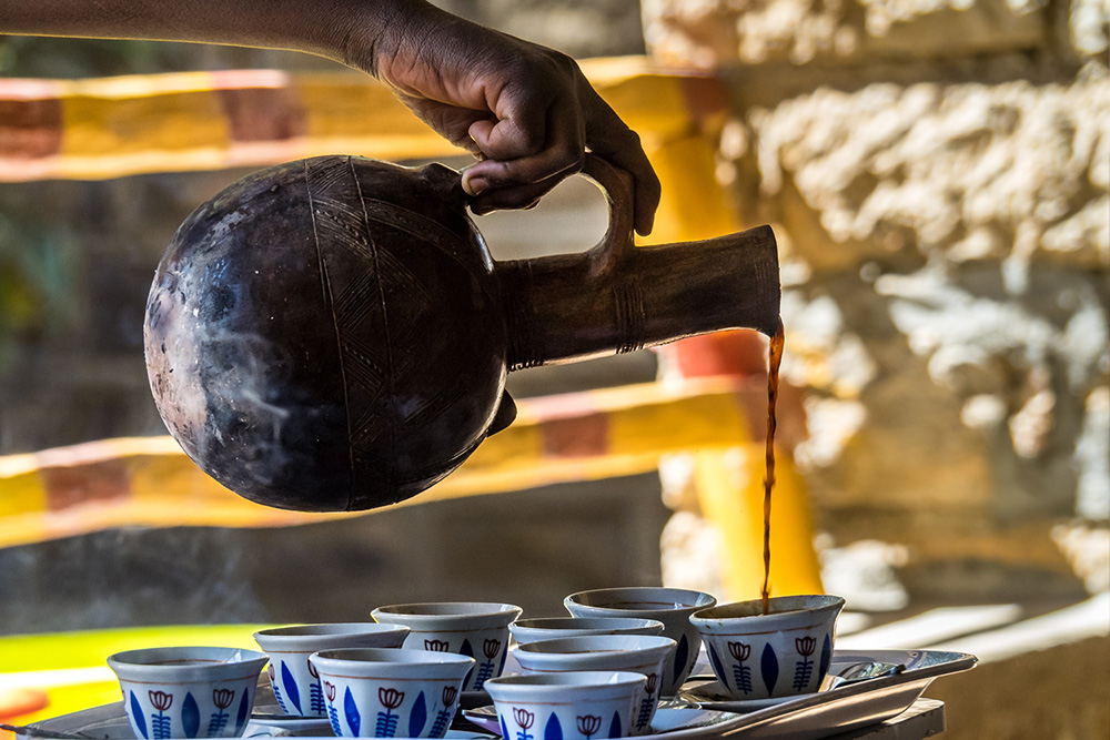 Kaffeezeremonie in Äthiopien