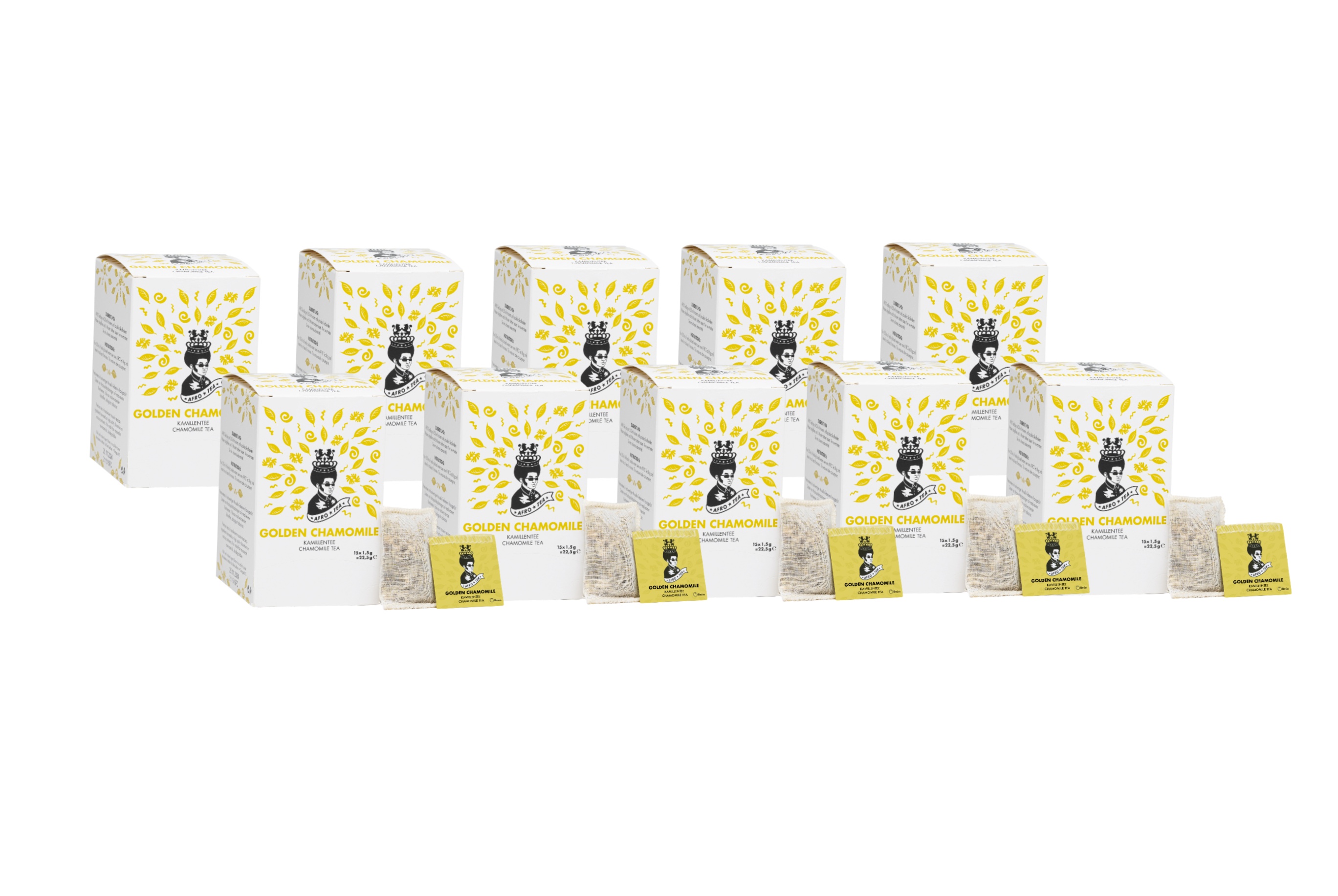 Golden Chamomile Teabags, Set of 10