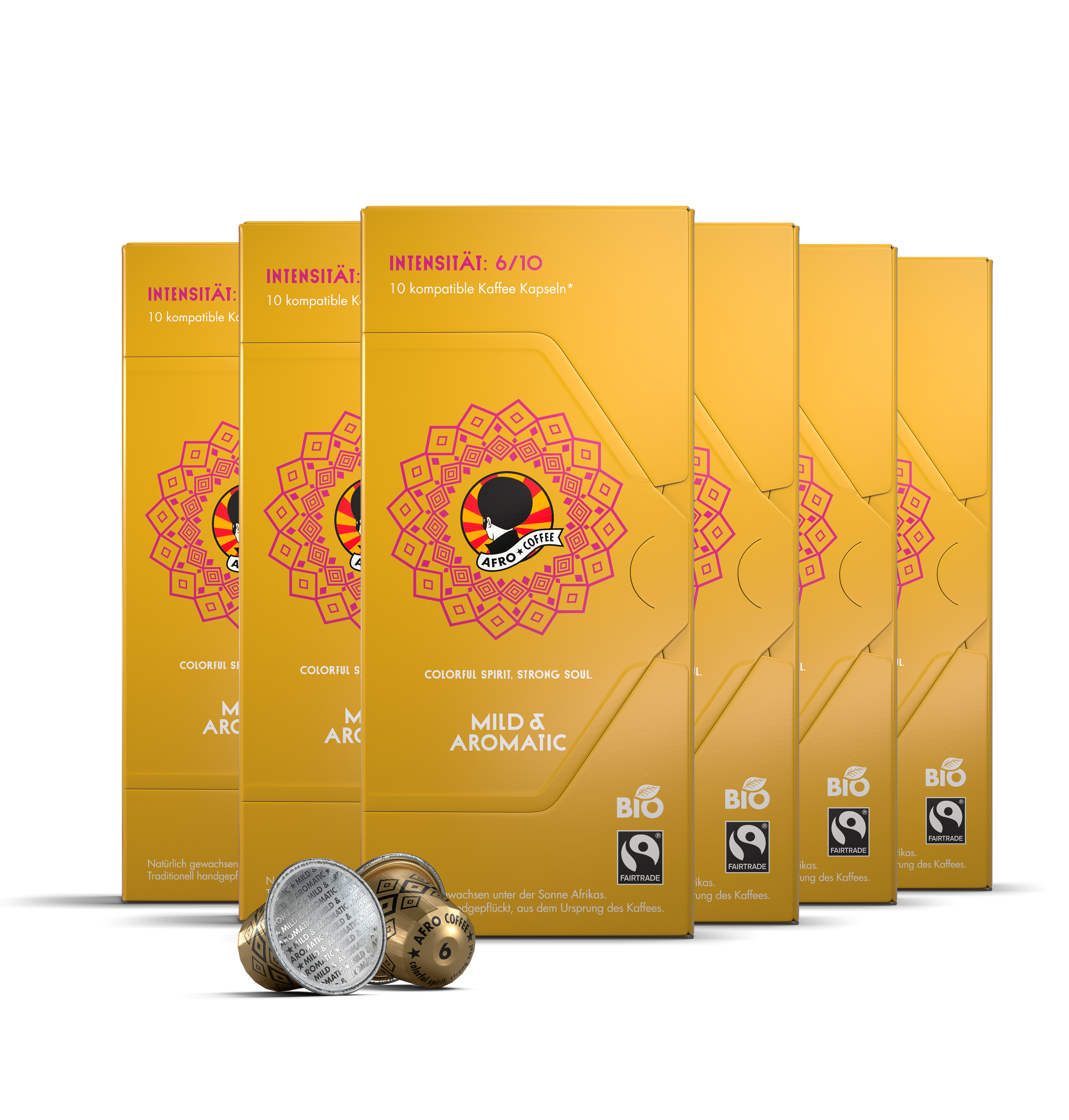 Organic Coffee Capsules Mild & Aromatic in Sets