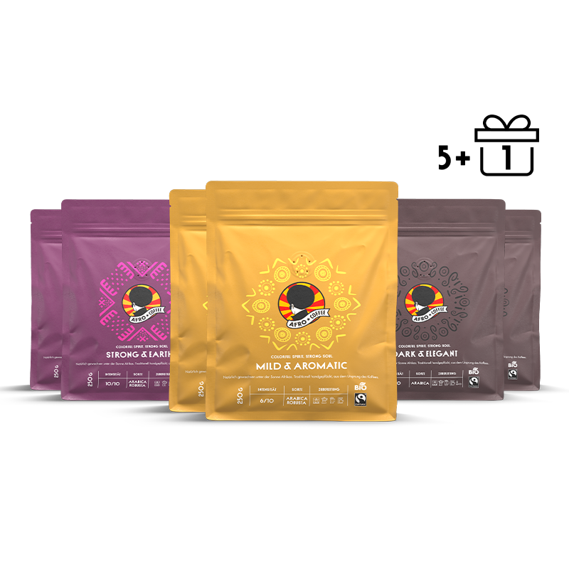 5+1 Mixed SET Afro Coffee 250g, AT-BIO-902