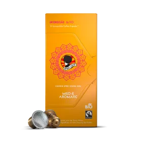 Mild & Aromatic Organic, Fairtrade Coffee Capsules 10 pcs