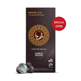 Dark & Elegant Organic, Fairtrade Coffee Capsules 120 pcs