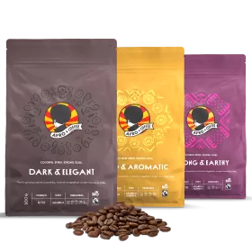 Trial Set Coffee Beans, Organic, Fairtrade 500g