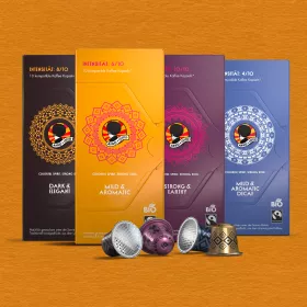 Probierset Kaffeekapsel mit Decaf, Bio, Fairtrade Probierset Kaffeekapsel mit Decaf, Bio, Fairtrade