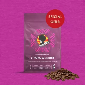 Strong & Earthy Coffee Beans, Organic, Fairtrade 6x 500g