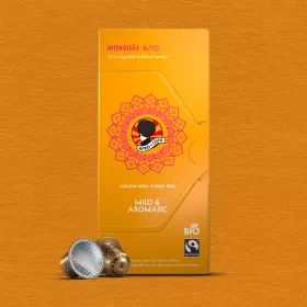 Mild & Aromatic Kaffeekapseln, Bio, Fairtrade 10 Stück Mild & Aromatic Kaffeekapseln, Bio, Fairtrade 10 Stück