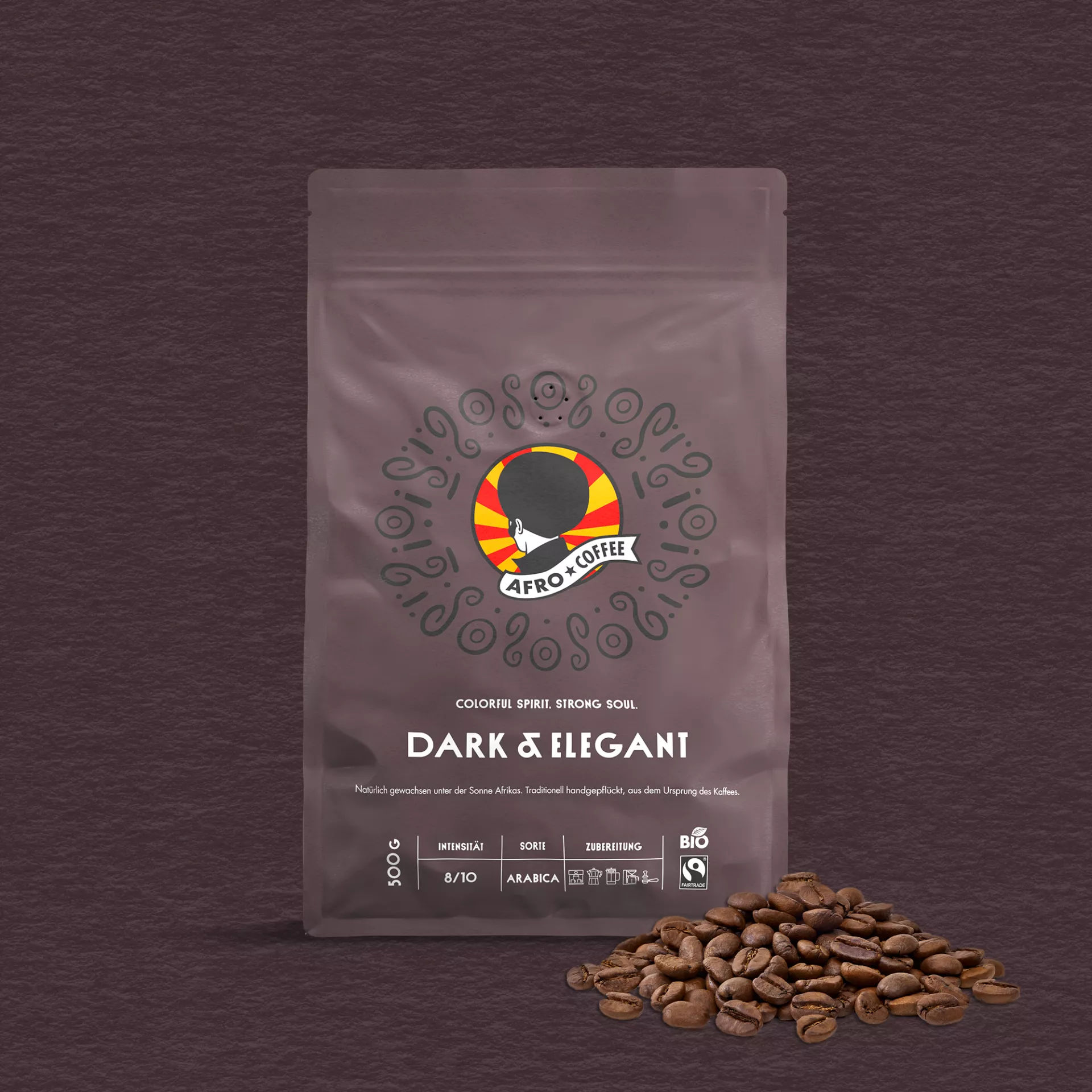 Dark & Elegant Kaffeebohnen, Bio, Fairtrade 500g