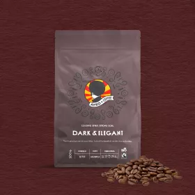 Dark & Elegant Coffee Beans, Organic, Fairtrade 500g Dark & Elegant Coffee Beans, Organic, Fairtrade 500g
