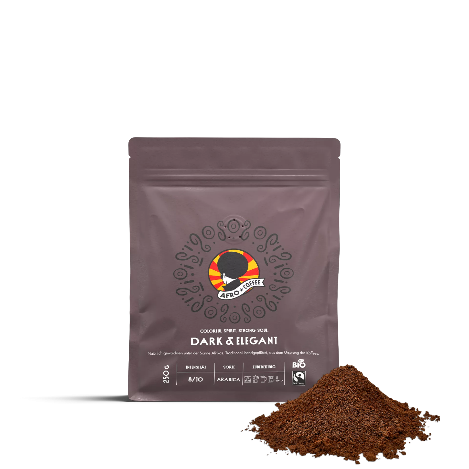 Dark & Elegant gemahlener Kaffee, Bio, Fairtrade 250g