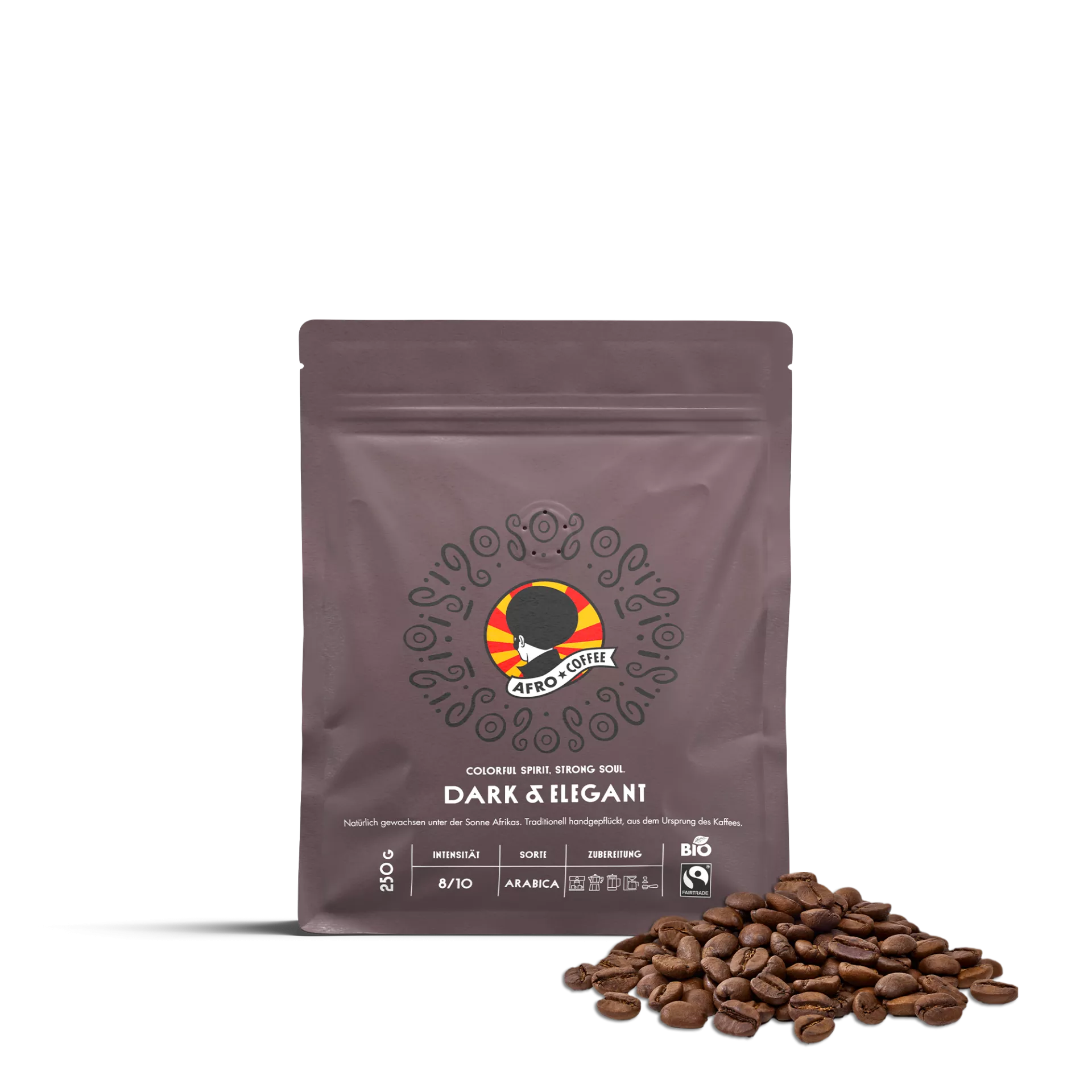Dark & Elegant Kaffeebohnen, Bio, Fairtrade 250g