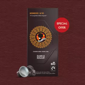 Dark & Elegant Kaffeekapseln, Bio, Fairtrade 120 Stück
