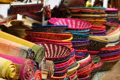 Die kenianische Kunst des Korbflechtens