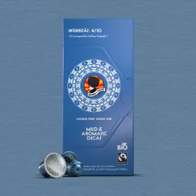 Mild & Aromatic DECAF Organic, Fairtrade Coffee Capsules 10 pcs