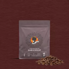 Dark & Elegant Coffee Beans, Organic, Fairtrade 250g Dark & Elegant Coffee Beans, Organic, Fairtrade 250g