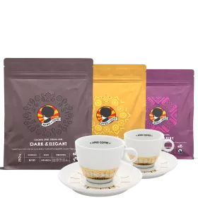 Valentine's Bundle - Ground Coffee, Organic, Fairtrade 3x250g
